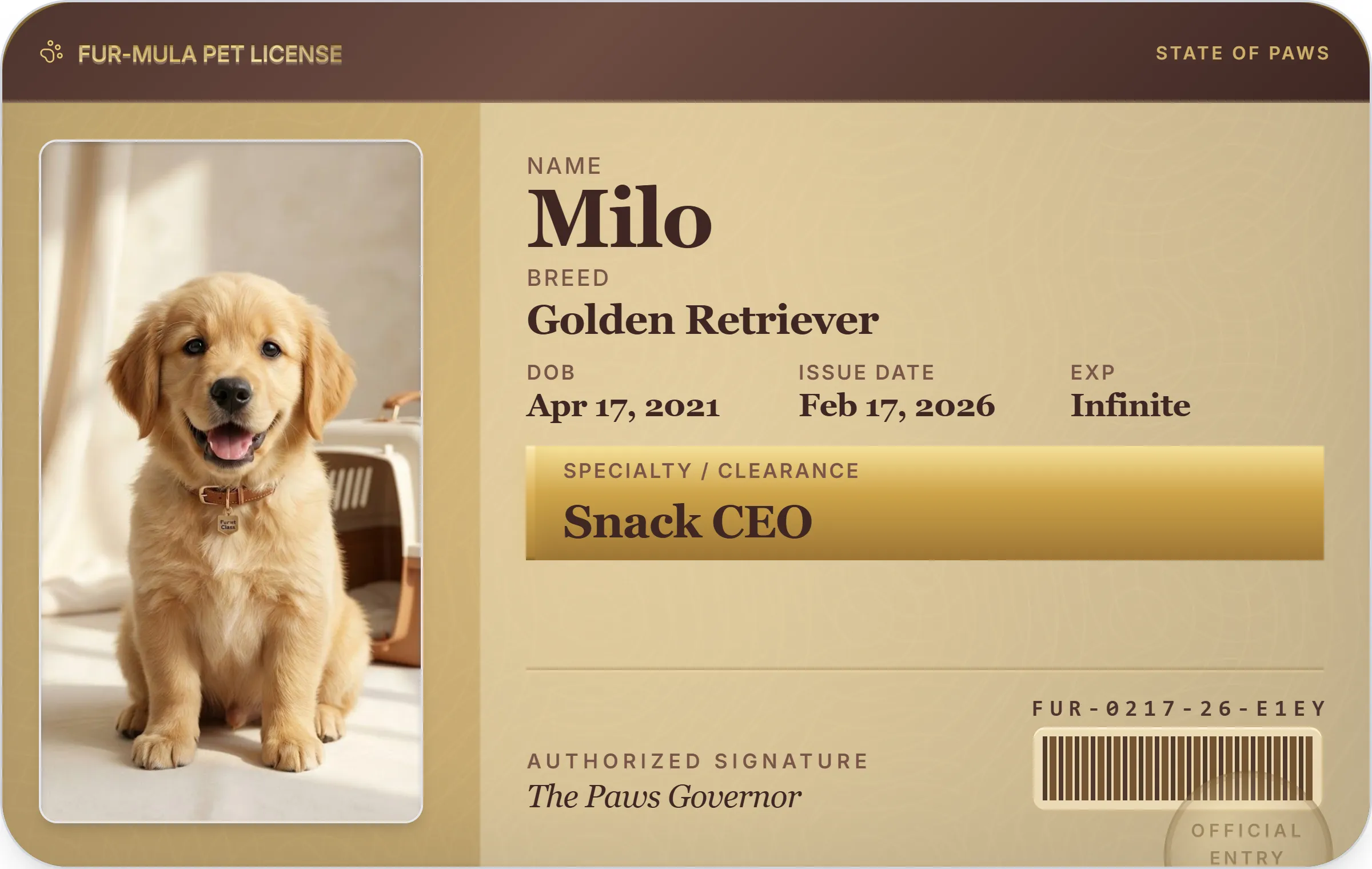 Golden Passport reward preview